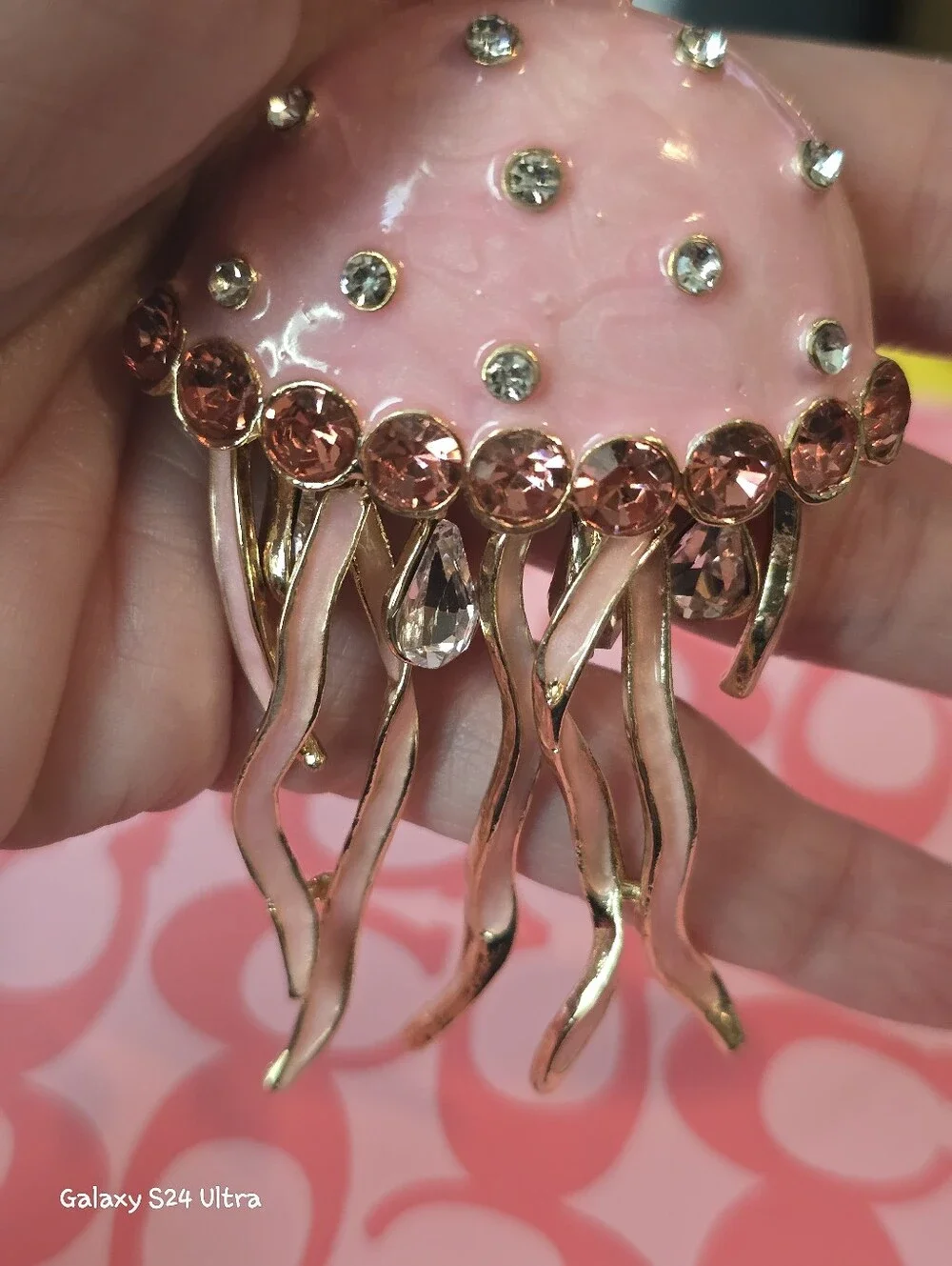 Beautiful Jellyfish Bag Charm/ Keychain NEW